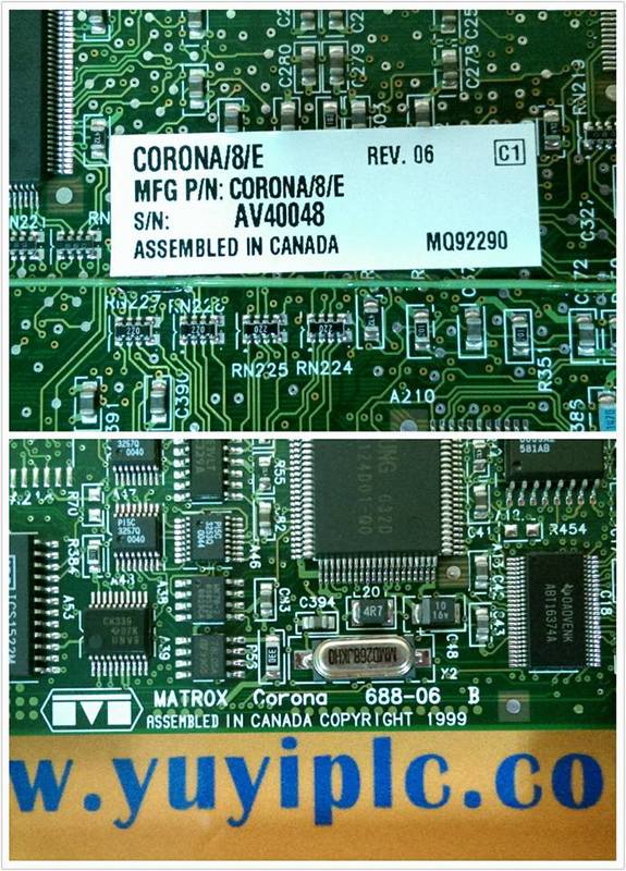 MATROX CORONA/8/E 688-06 B GRAM GRABBER BOARD - PLC DCS SERVO Control MOTOR  POWER SUPPLY IPC ROBOT